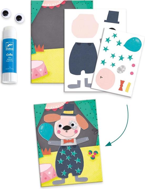 Actual product image Djeco Creative set animal houses