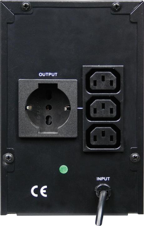 Produktbild Mediacom M-UPS1000M Unterbrechungsfreie Stromversorgung (USV) 1 kVA 600 W 4 Steckdose(n) AC (1000 VA, 600 W)