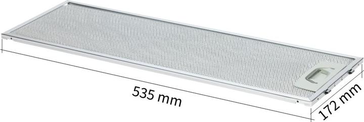 Produktbild V-Zug Fettfilter H41527 DF-S6 eingriffig 535x172x9 - Dampfabzug