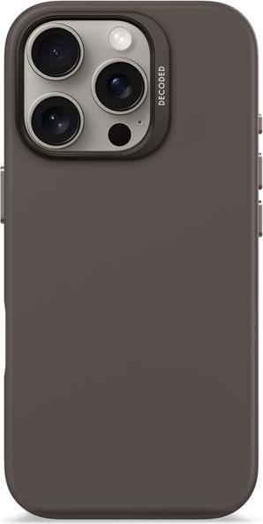 Immagine prodotto Decoded Backcover in silicone antimicrobico con MagSafe per iPhone 16 Pro - Marrone scuro (Apple iPhone 16 Pro)