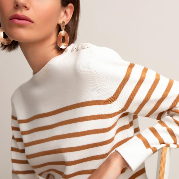 Produktbild La Redoute Collections Matrosenpullover aus Bio-Baumwolle (XXL)