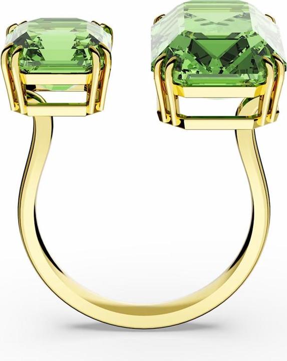 Produktbild Swarovski Millenia Offener Ring Oktagon Schliff Grün Gold (60)