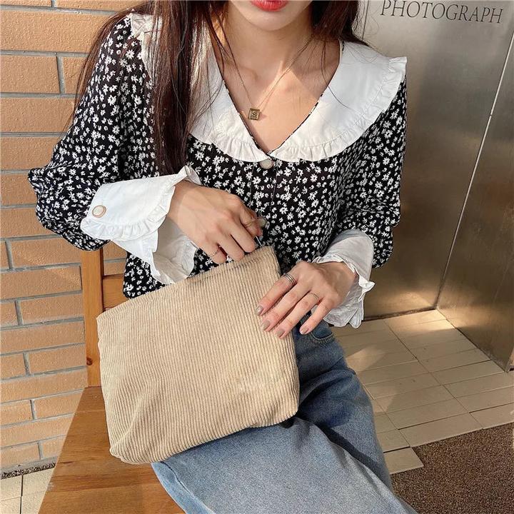 Produktbild Only-Bags.Store Cord Reise Kosmetiktasche Portable Make-up Aufbewahrungstasche Geldbörsen grosse Kapazität
