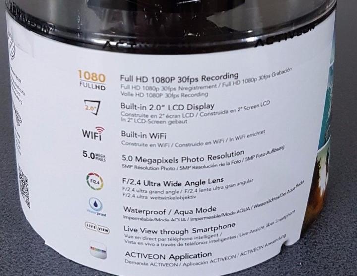 Actual product image Activeon Actioncam CX (Wi-Fi)