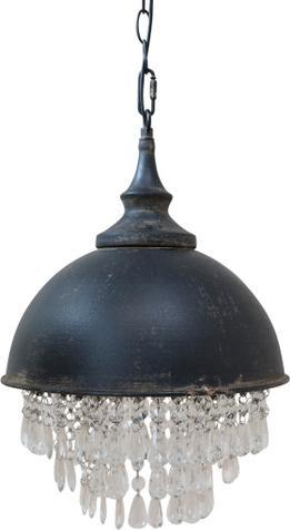 Immagine prodotto Chic Antique Lampada a sospensione di fabbrica con cristalli di plastica (E27)