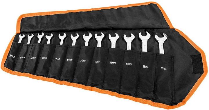 Produktbild Neo Ratschen-Maulschlüssel mit Schalter, 12er-Set, 8 - 19 mm, Softcase (1/2")