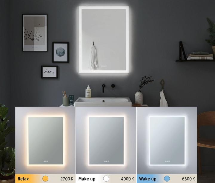 Actual product image Paulmann Mirra illuminated mirror (80 x 60 x 3 cm)