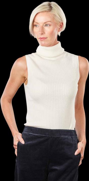 Actual product image Marc O'Polo Sleeveless Pullover Turtle Neck Creamy White (XL)