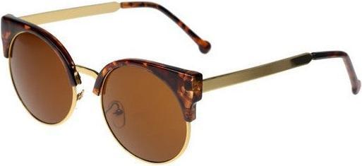 Hermex Cat Eye Vintage Retro 80er Sonnenbrille UV400 - Braun Leopard