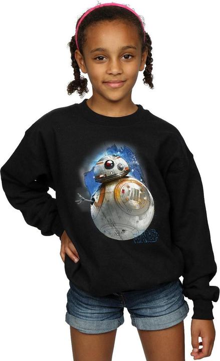 Actual product image Star Wars Girls The Last Jedi BB-8 Brushed Sweatshirt (140, 146)