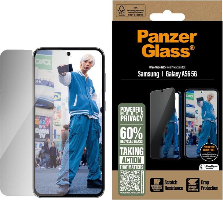 Actual product image PanzerGlass Privacy Screen (1 Piece, Samsung Galaxy A56)