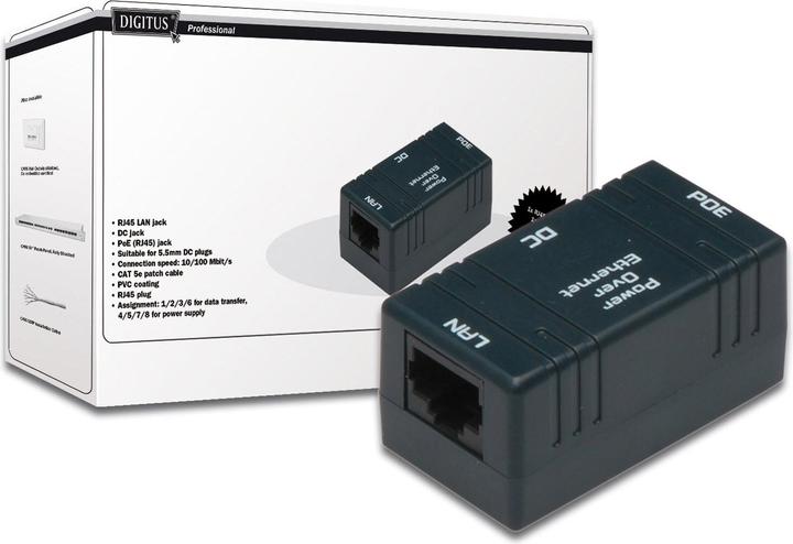Actual product image Digitus Passive PoE wall mounting box