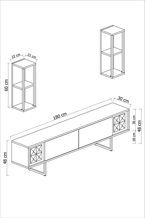Actual product image Skye Decor Mikayla (180 x 48 x 30 cm)