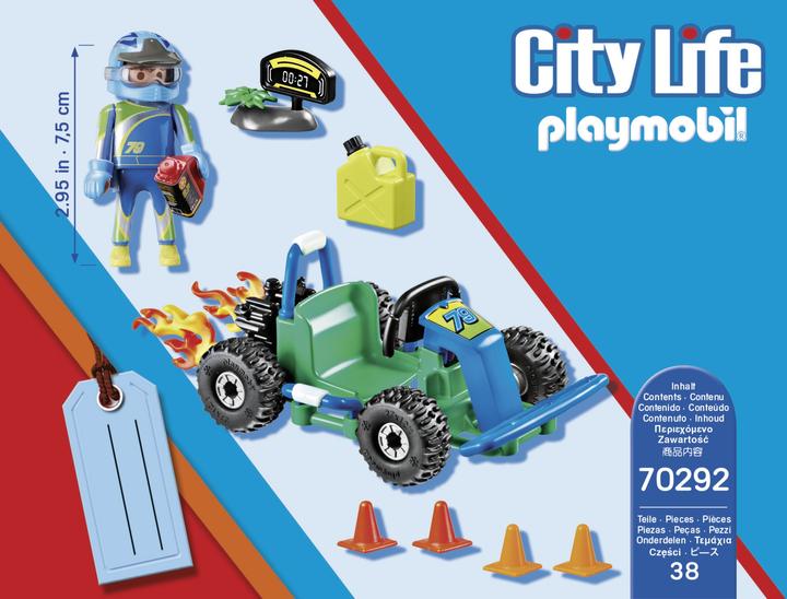 Produktbild Playmobil Geschenkset Go Kart-Rennen (70292, Playmobil City Life)