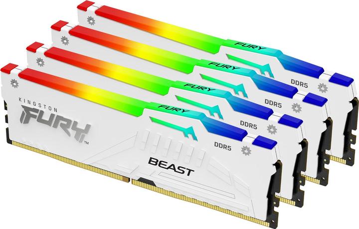 Kingston D5128GB 5200-40 Beast RGB wh K4 KFY XMP (4 x 32GB, 5200 MHz, DDR5 RAM, DIMM)