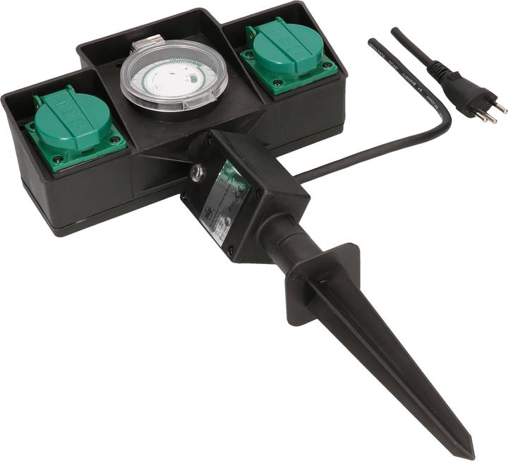 Produktbild Max Hauri Gartenspiess 2x Typ 13 mit Timer IP44