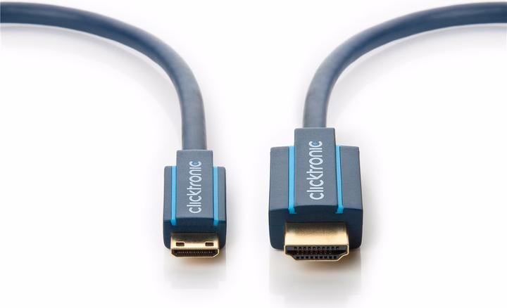 Produktbild clicktronic Mini-HDMI Adapterkabel Ethernet (2 m, HDMI)