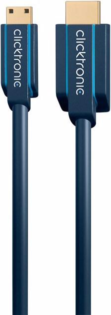 Produktbild clicktronic Mini-HDMI Adapterkabel Ethernet (2 m, HDMI)