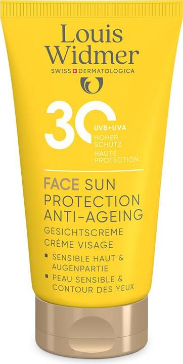 Widmer Louis Face Sun Protection Anti-Aging LSF30 ohne Parfum 50 ml (Sonnencreme Gesicht, SPF 30, 50 ml)