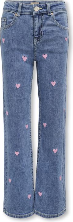 Actual product image Only Kogjuicy Wide Leg Heart Emb Dnm Jeans (134)