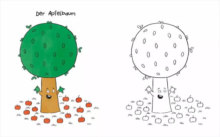 Actual product image Shake the Apple Tree - Colouring Book