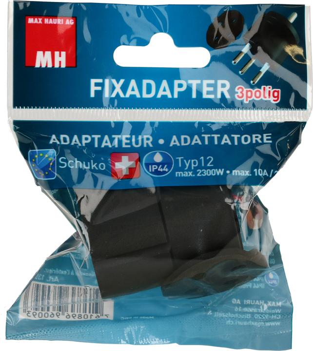 Produktbild Max Hauri Fixadapter Kupplung Schuko (Typ 12, CEE 7/7)