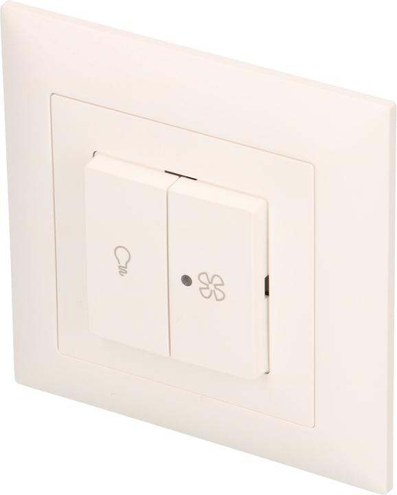 Immagine prodotto Feller EdizioDue doppio pressostato schema 3+3 luce e ventole illuminate UP