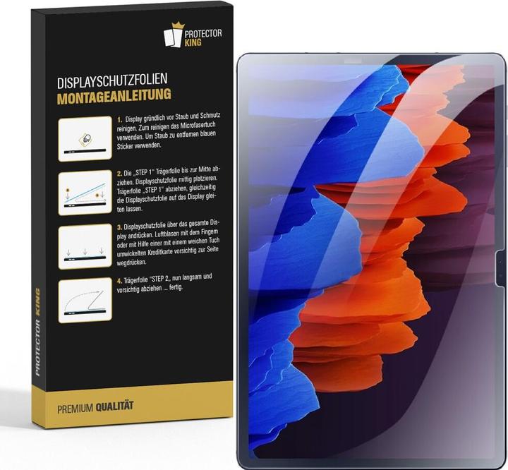 Actual product image Protectorking 3x Panzerfolie Anti-Shock HD Klar (3 Piece, Galaxy Tab S9 FE)