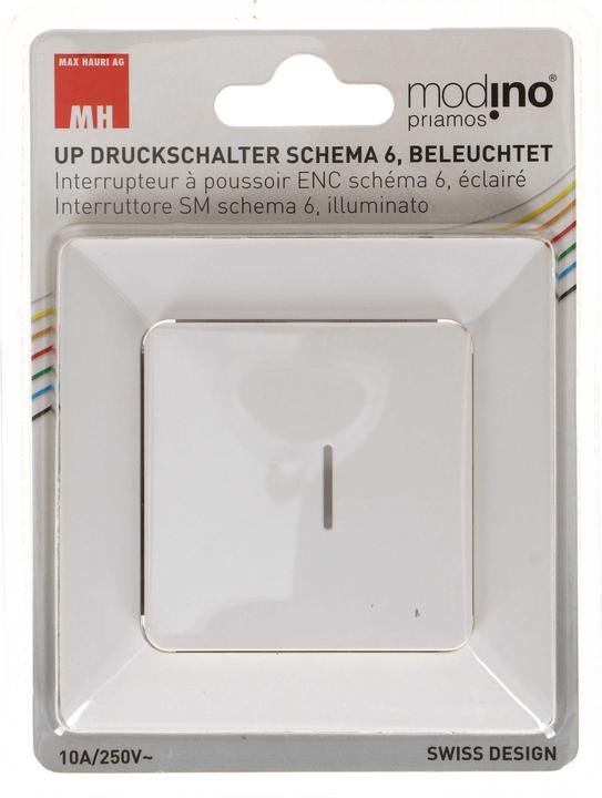Produktbild Modino priamos Druckschalter Schema 6 beleuchtet UP