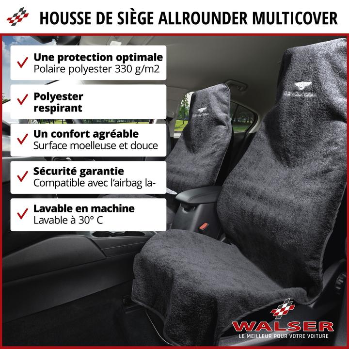 Produktbild Walser PKW-Sitzaufleger Multicover, Auto-Sitzauflage waschbar schwarz