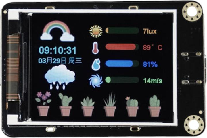 Actual product image DFRobot ESP32-S3 2.0inch Gravity LVGL IPS Display 320×240