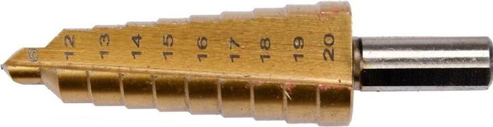 Actual product image Yato Cylindrical step drill 6 12 13 14 16 15 17 18 20 19 mm (YT-44744) (6, 12, 13, 14, 15, 16, 17, 18, 20, 19 mm)