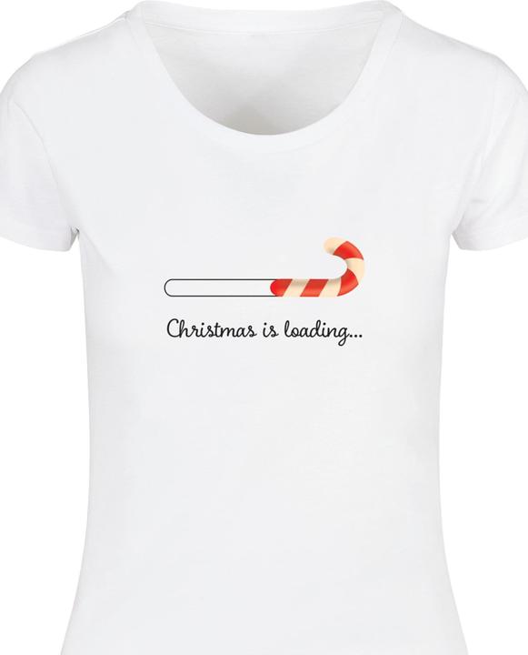 Produktbild Merchcode Ladies Christmas Loading Basic Tee - 118261 (L)