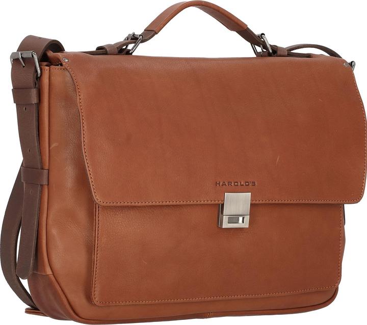 Actual product image Harolds Ivy Lane briefcase leather 37 cm laptop compartment