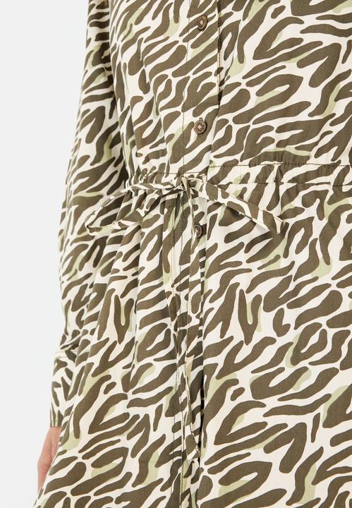 Produktbild Camel Active Langes Hemdblusenkleid mit Allover-Print (XL)