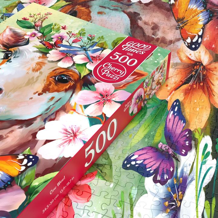 Actual product image Cherry Pazzi Puzzle 500 pieces - Cow Wow! (500 pieces)
