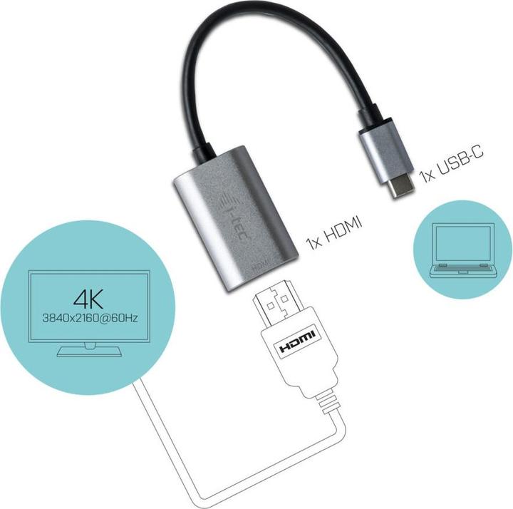 Image du produit i-tec USB-C vers (HDMI, 15 cm)