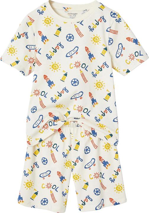 Image du produit Vertbaudet 2er-Pack Jungen Sommer-Schlafanzüge COOL mit Recycling-Baumwolle (140)