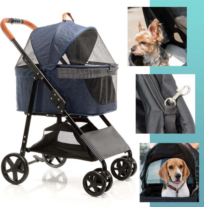 Actual product image Fudajo 2in1 pet stroller (Dog, Foldable, Breathable)