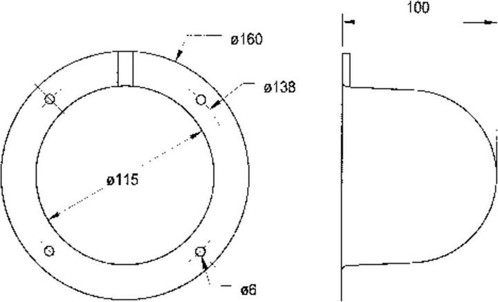 Actual product image Visaton Cover cap for midrange driver AK10.13