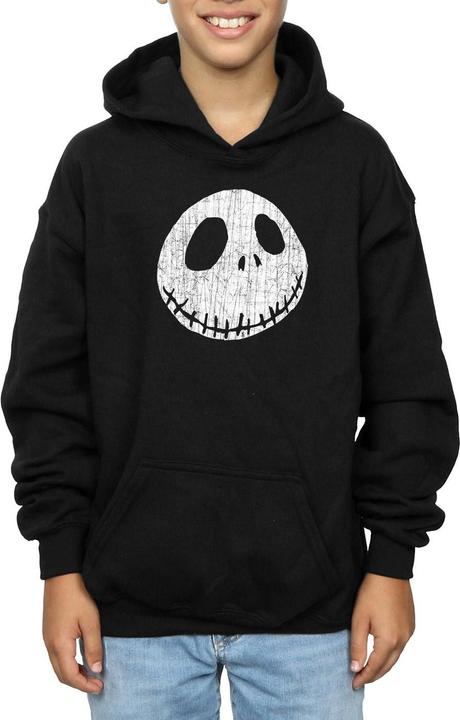 Immagine prodotto Disney Nightmare Before Christmas Jack Cracked Face Felpa con Cappuccio Ragazzi (152, 158)