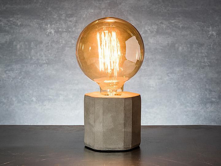 Actual product image Lunartec Decorative concrete table lamp (E27)