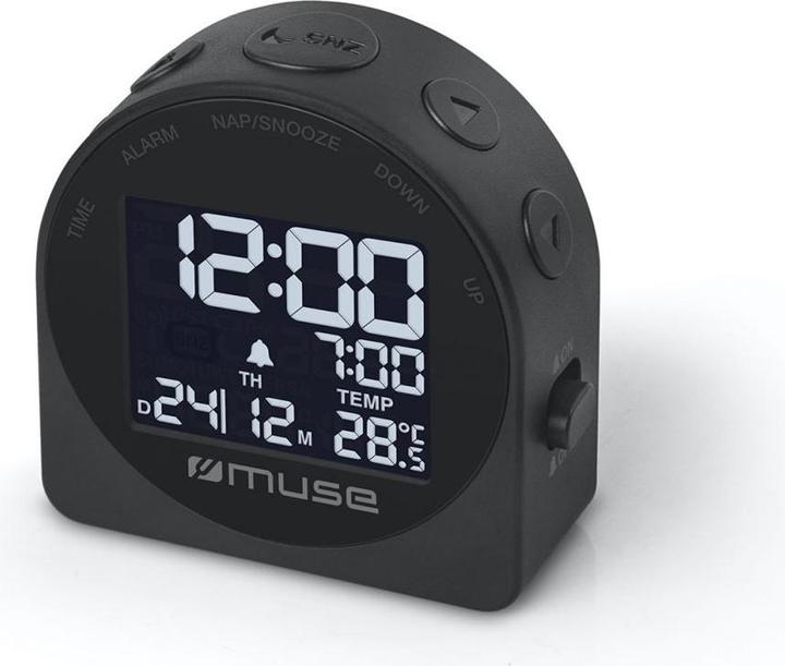 Image du produit Muse Horloge de table M-09C Horloge de table numérique Ronde Grise