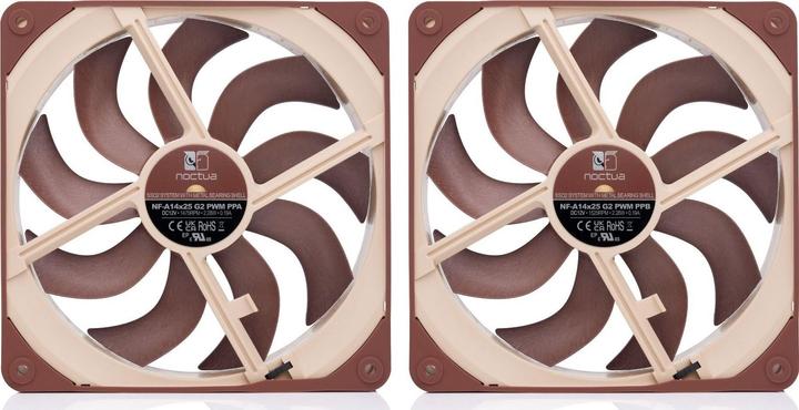 Productafbeelding Noctua NF-A14x25 G2 PWM Sx2-PP (140 mm, 2 x)