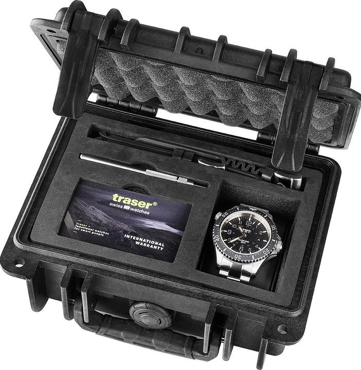 Actual product image Traser H3 110329 P67 Diver Automatic T100 Grey Special Set 46mm 50ATM (46 mm)