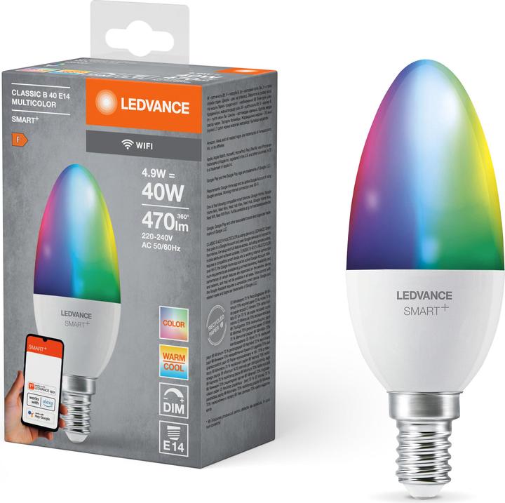 Produktbild Ledvance Smart+ (E14, 4.90 W, 470 lm, 1 x, F)