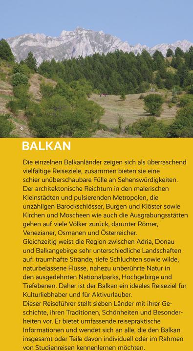 Nutritional values and ingredients Reiseführer Balkan (German, Martin Bock, Birgitta Gabriela Hanover Moser, Frank Dietze, Matthias Koeffler, Shkëlzen Alite, 2023)