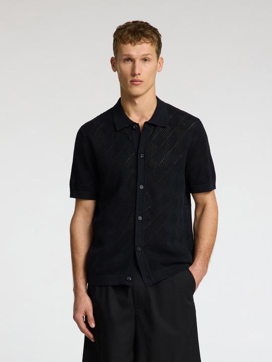Produktbild Selected Homme Kurzarm Polohemd aus Strick (XXL)