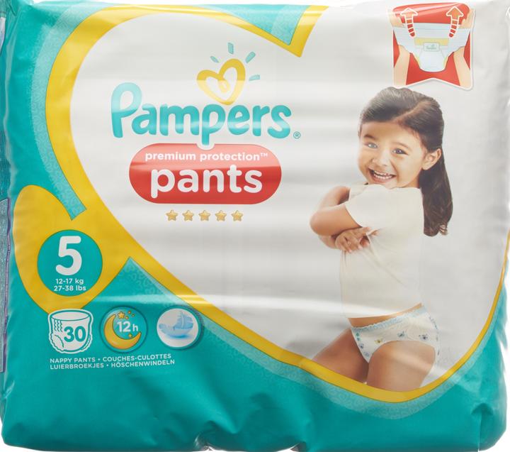 Pampers Premium Protection Pants (Gr. 5, Tragepack, 30 Stück)