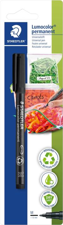Actual product image Staedtler Lumocolor waterproof (Black, 1 mm, 1 x)